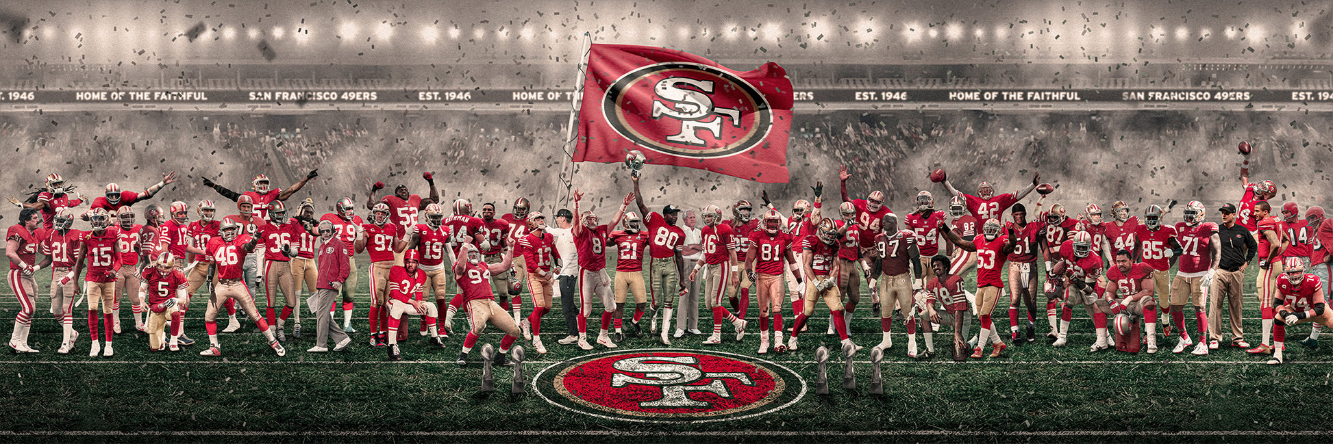 49ERS | "GREATNESS" | CANVAS POSTER [ unframed ]