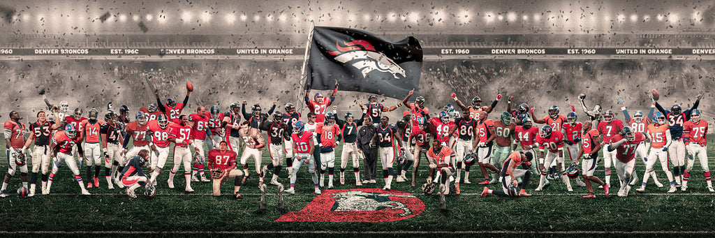 BRONCOS | "GREATNESS" | CANVAS POSTER [ unframed ]