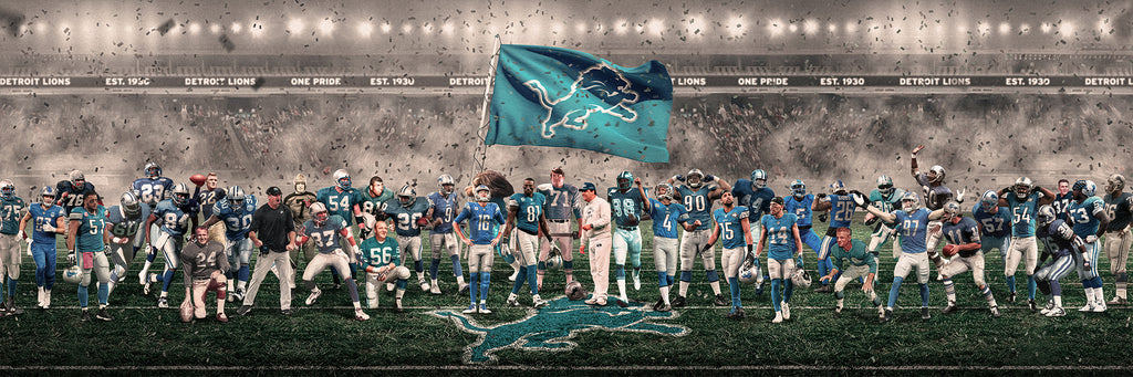 LIONS | "GREATNESS" | FRAMED Canvas Poster