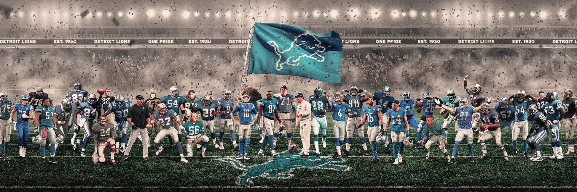 LIONS | "GREATNESS" | CANVAS POSTER [ unframed ]